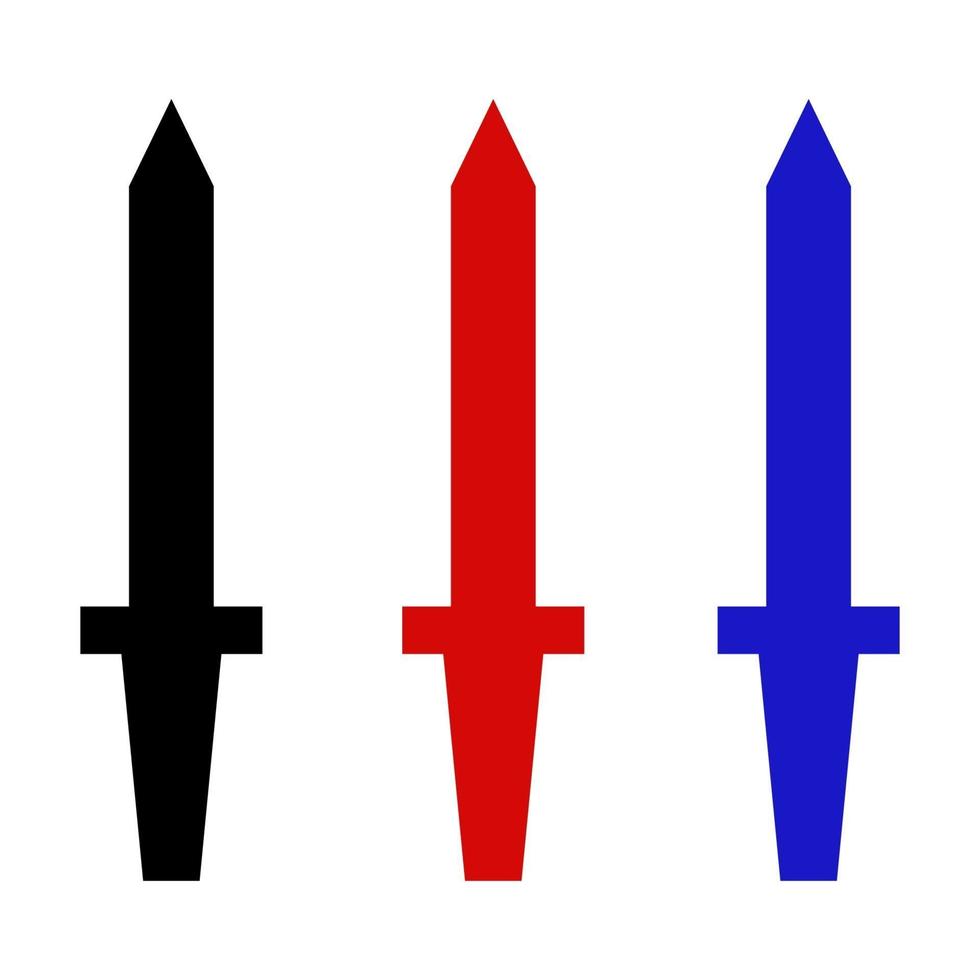 Sword On White Background vector