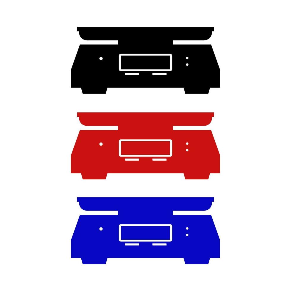 Kitchen Scale On White Background vector