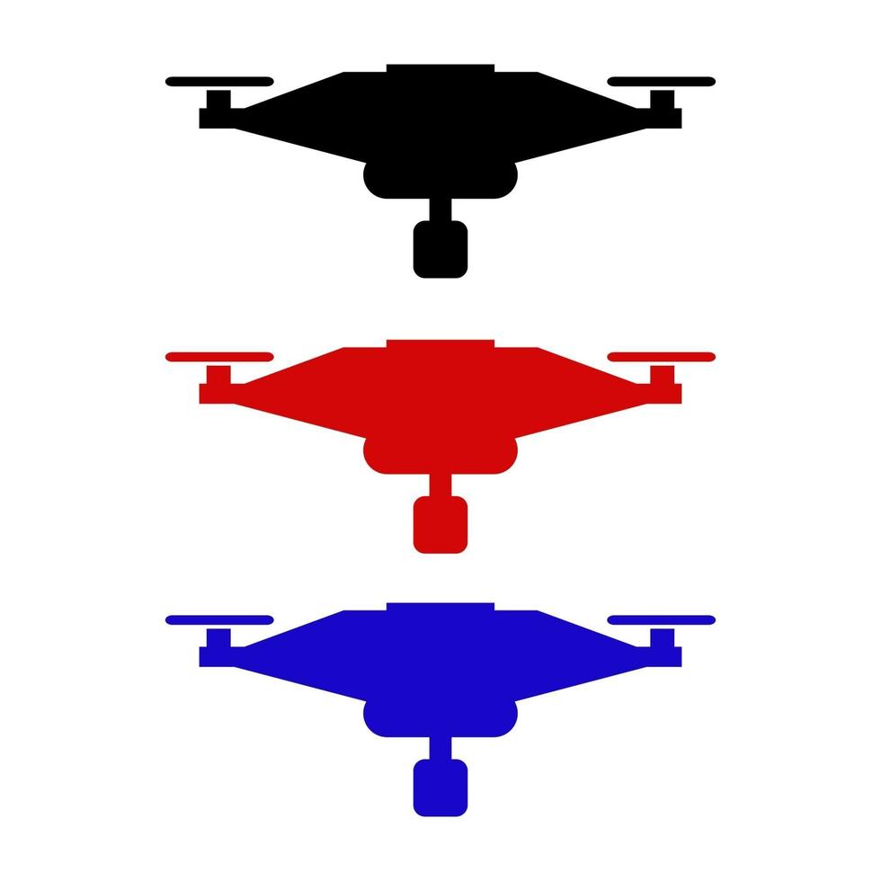 Drone On White Background vector