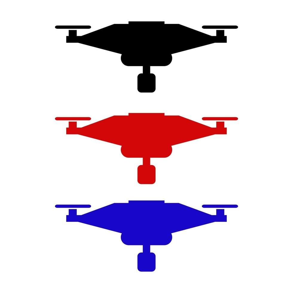 Drone On White Background vector