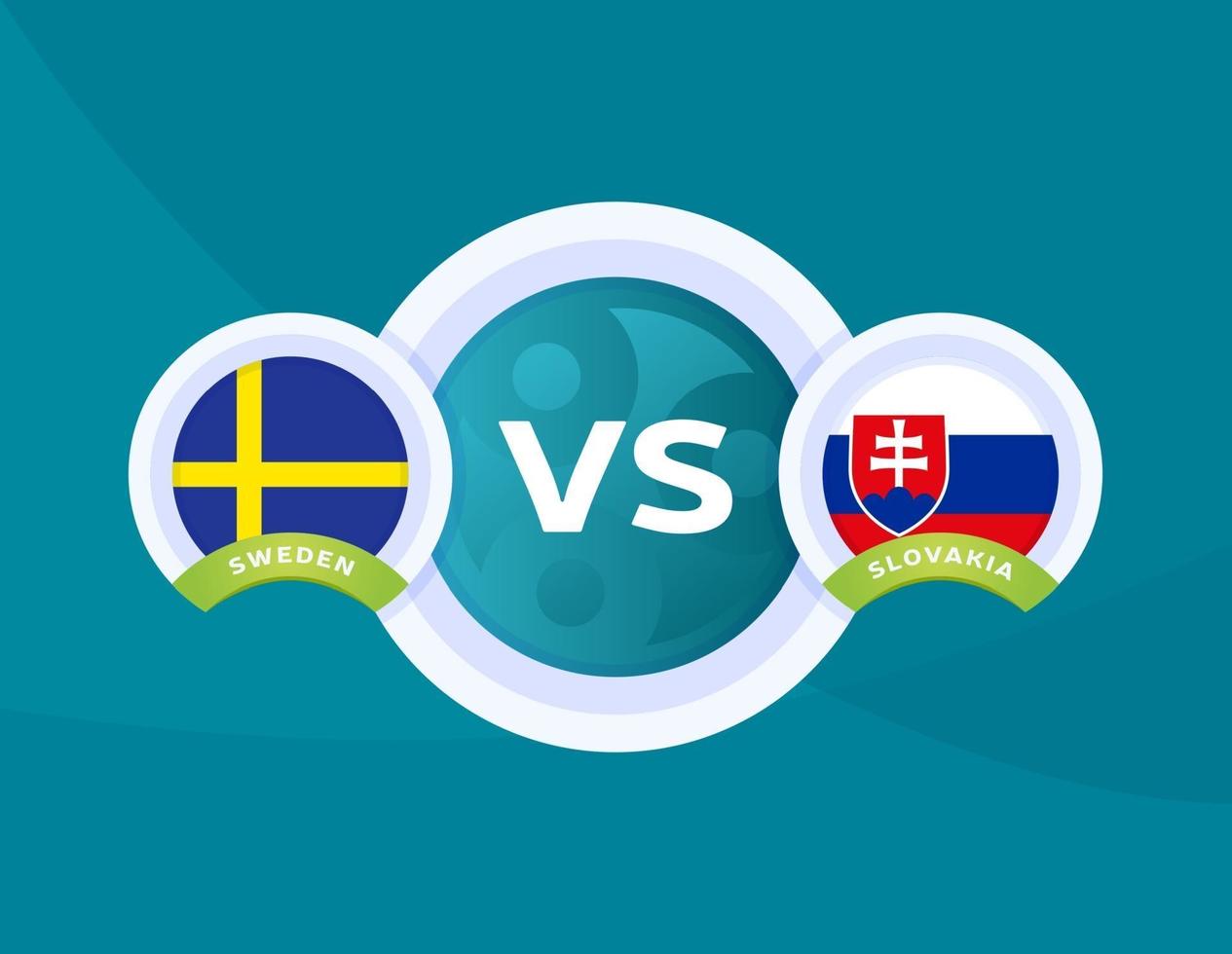 Sweden vs Slovakia vector