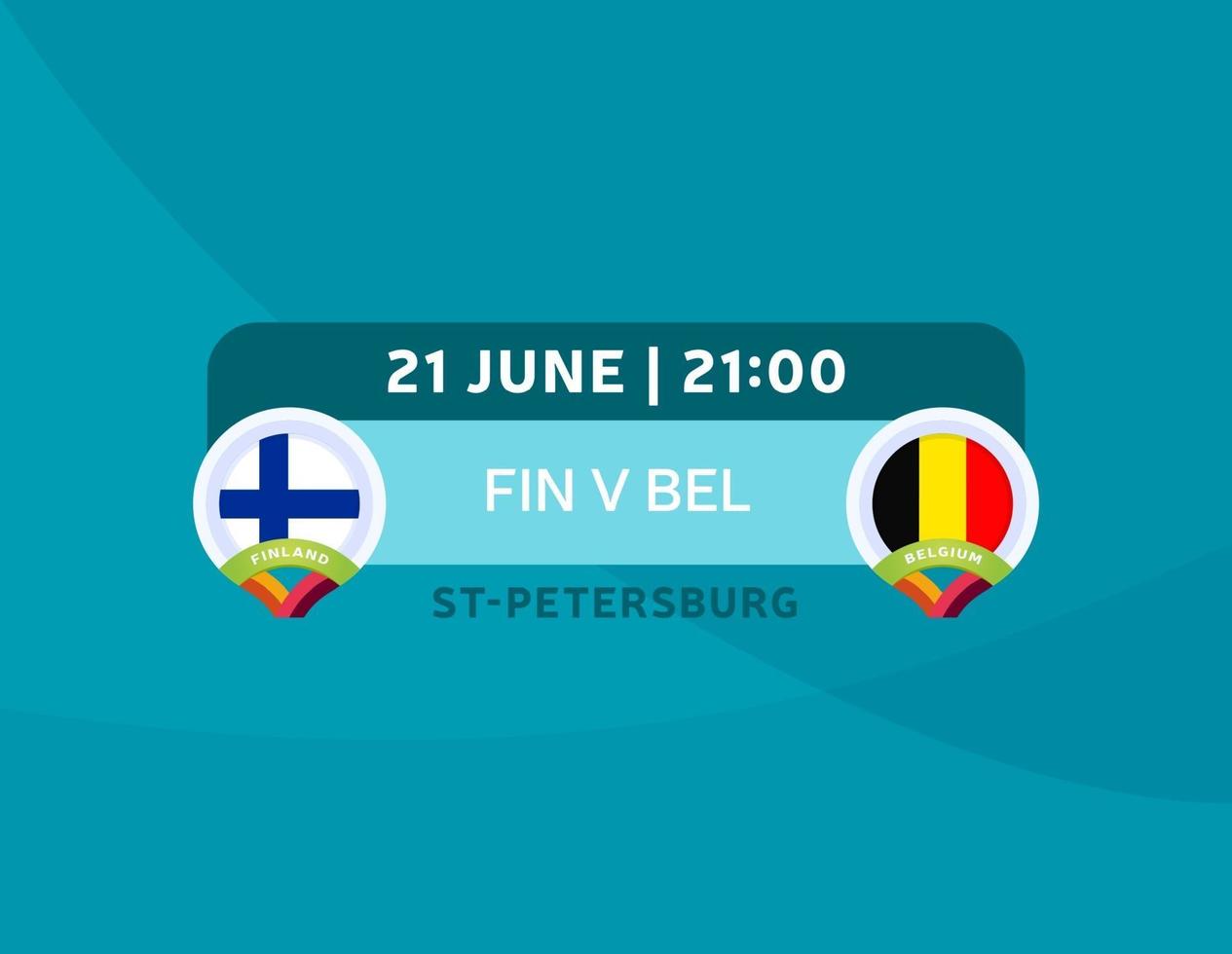 Finland vs Belgium vector