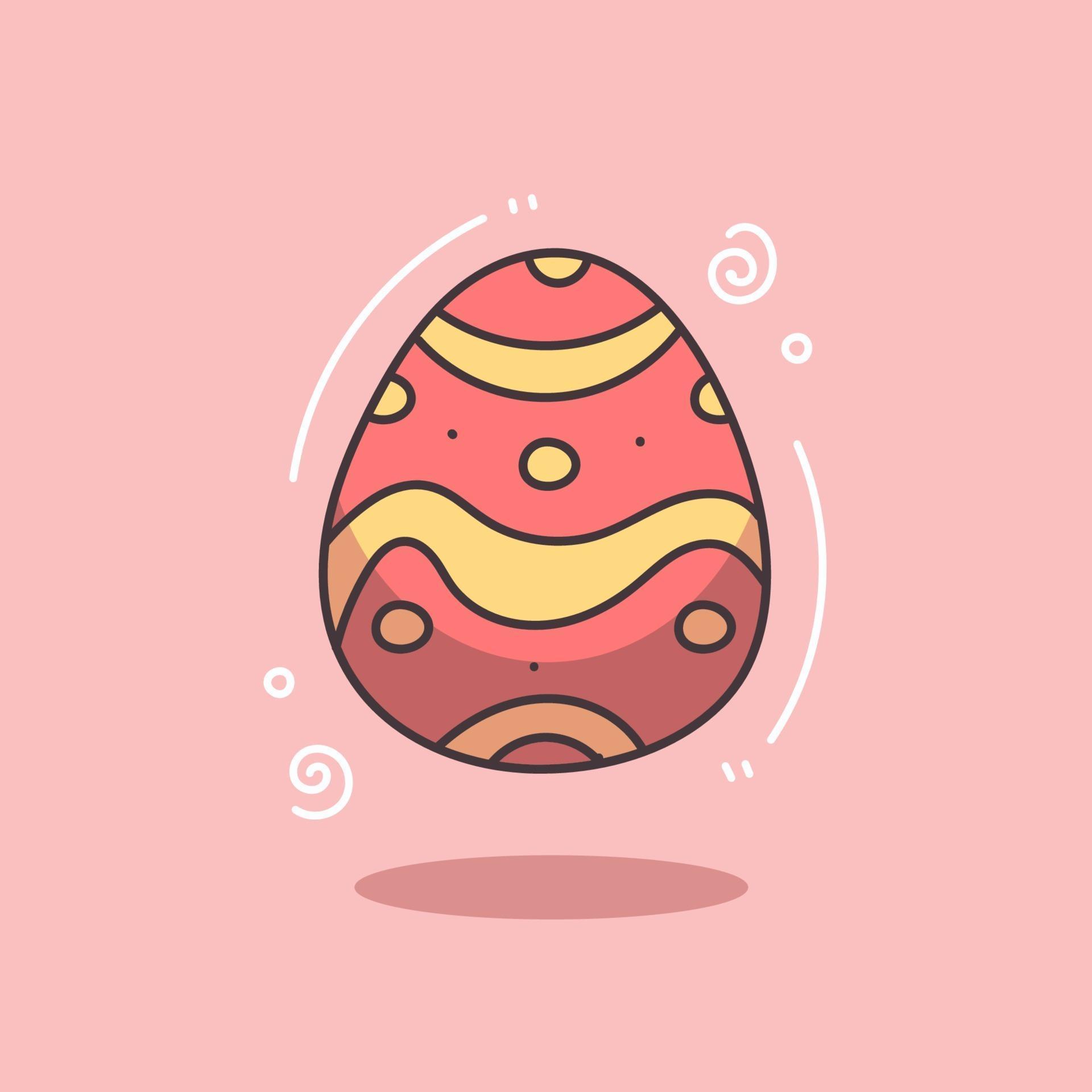 Colorful ornate easter eggs illustrations vector
