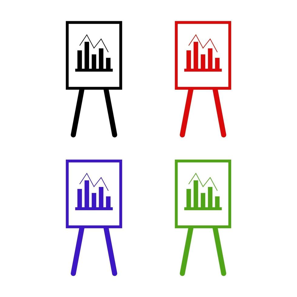 Analytics On White Background vector