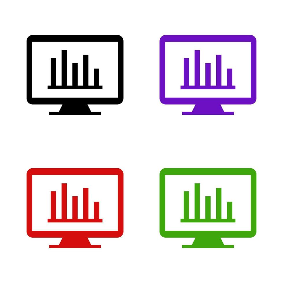 analítica sobre fondo blanco vector