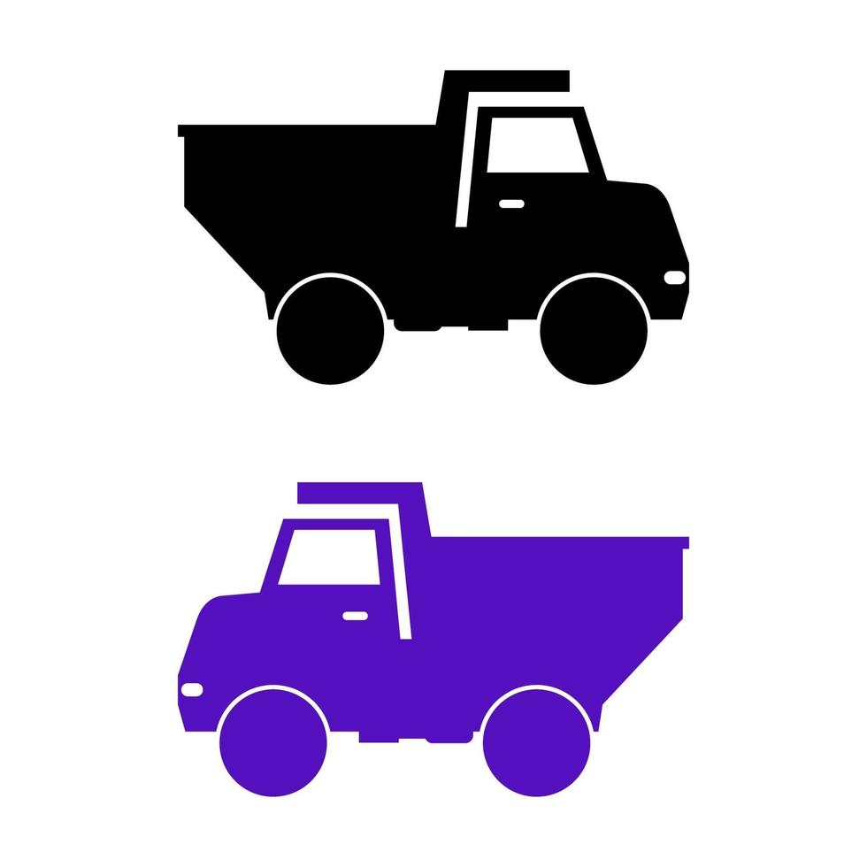 Set Of Trucks On White Background vector