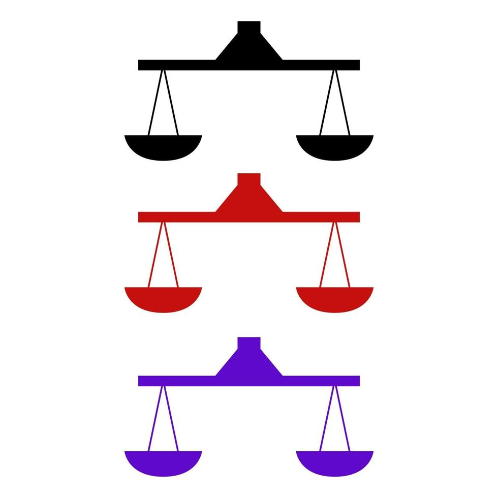 Set Of Scales On White Background vector