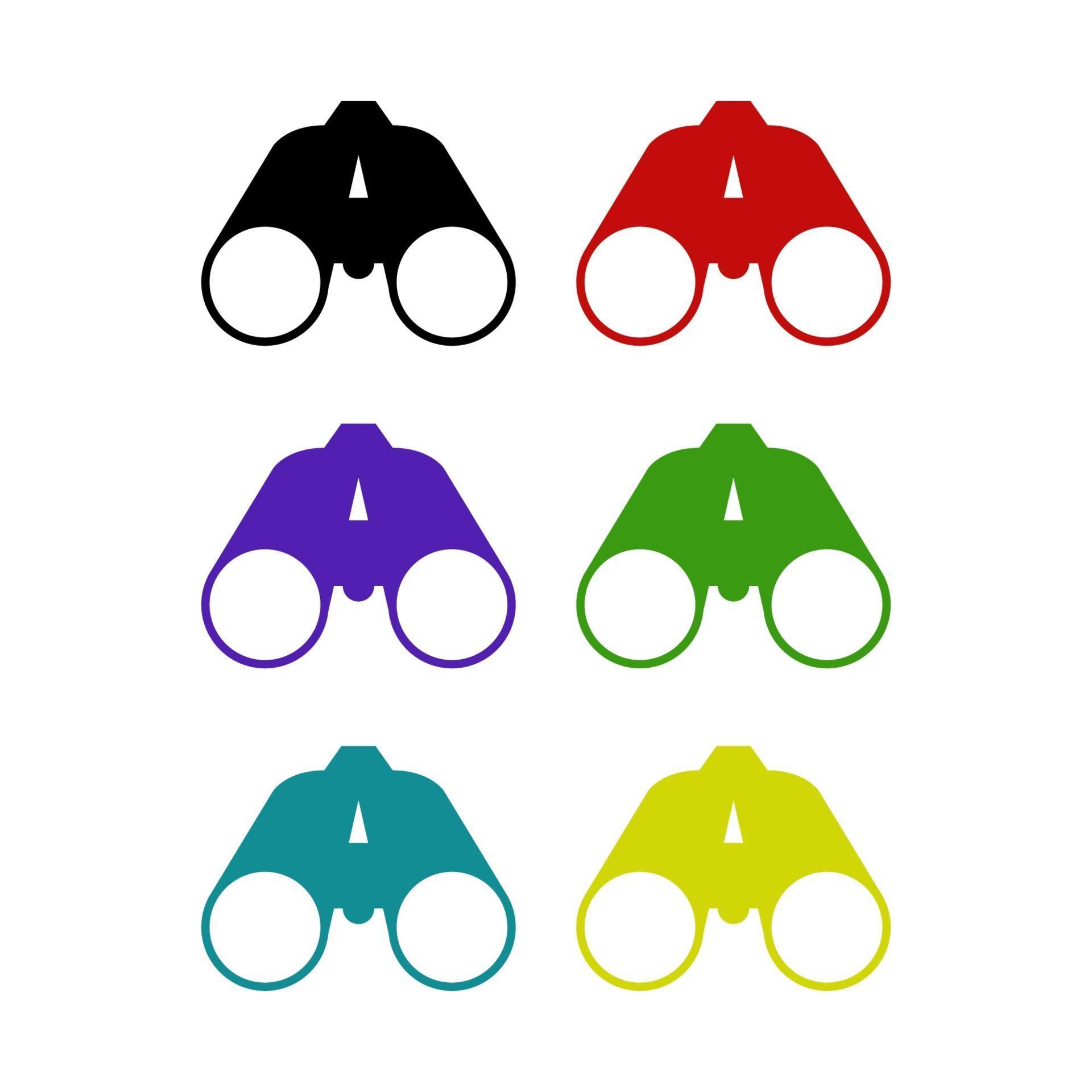 Binoculars On White Background 2085455 Vector Art at Vecteezy