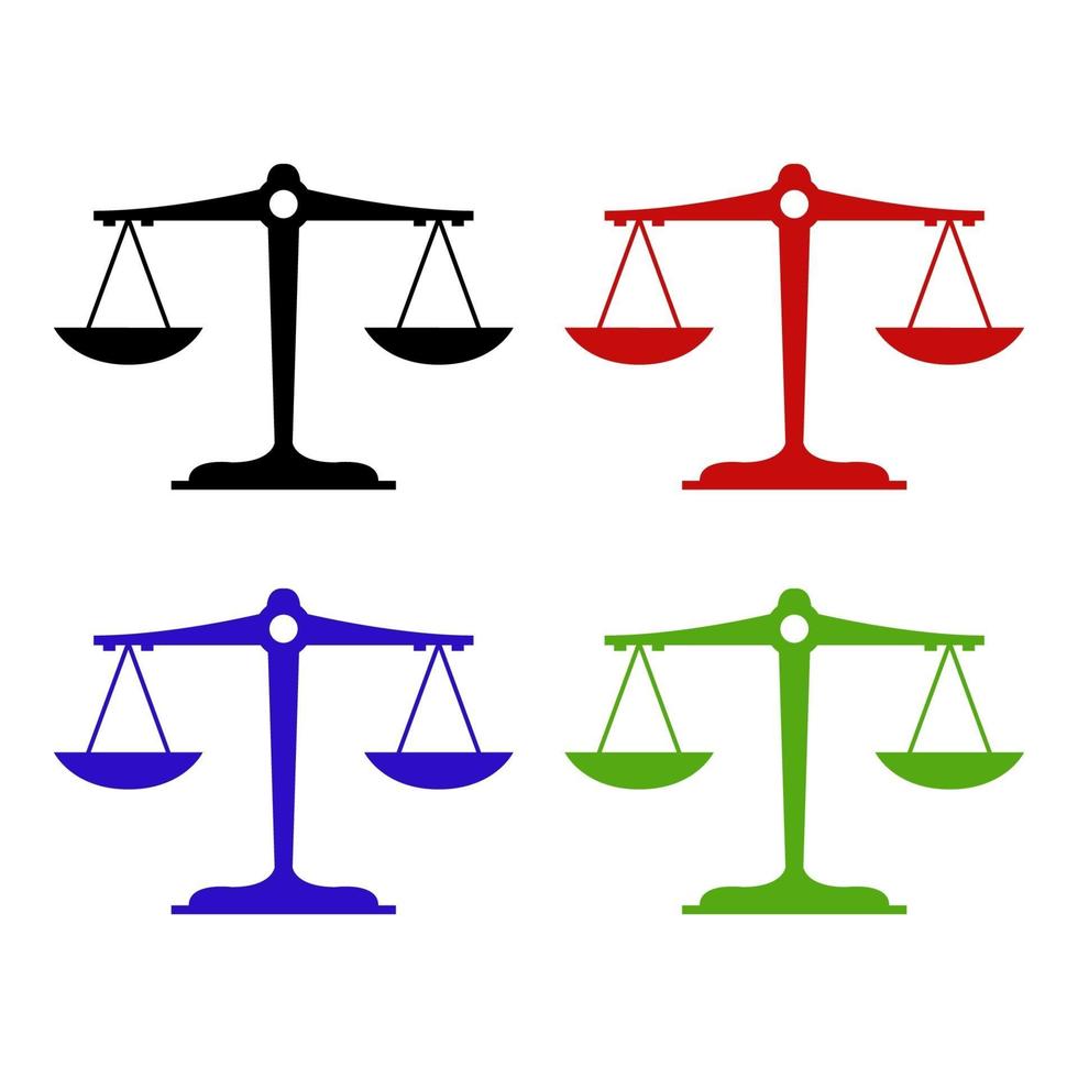Scales On White Background vector