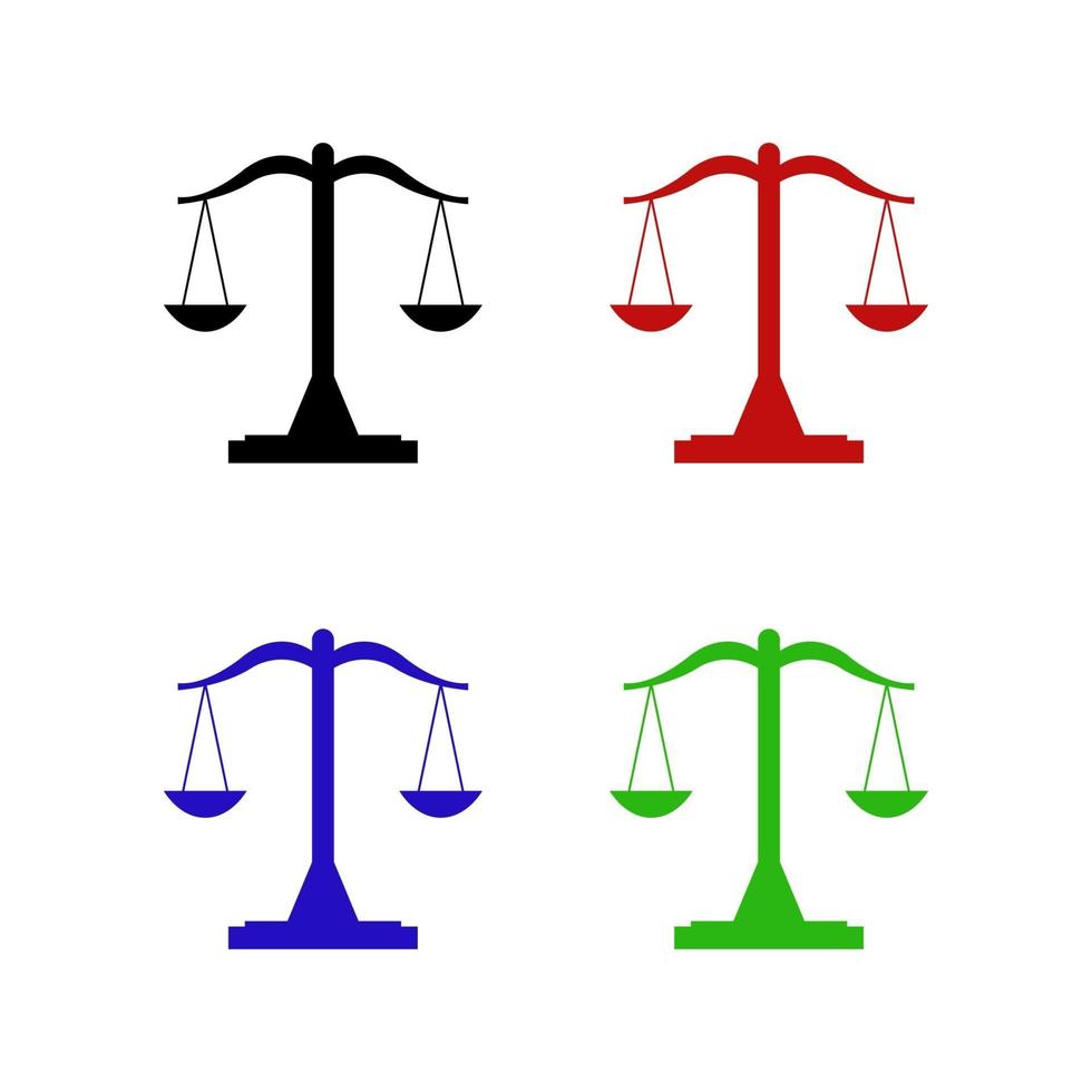Scales On White Background vector