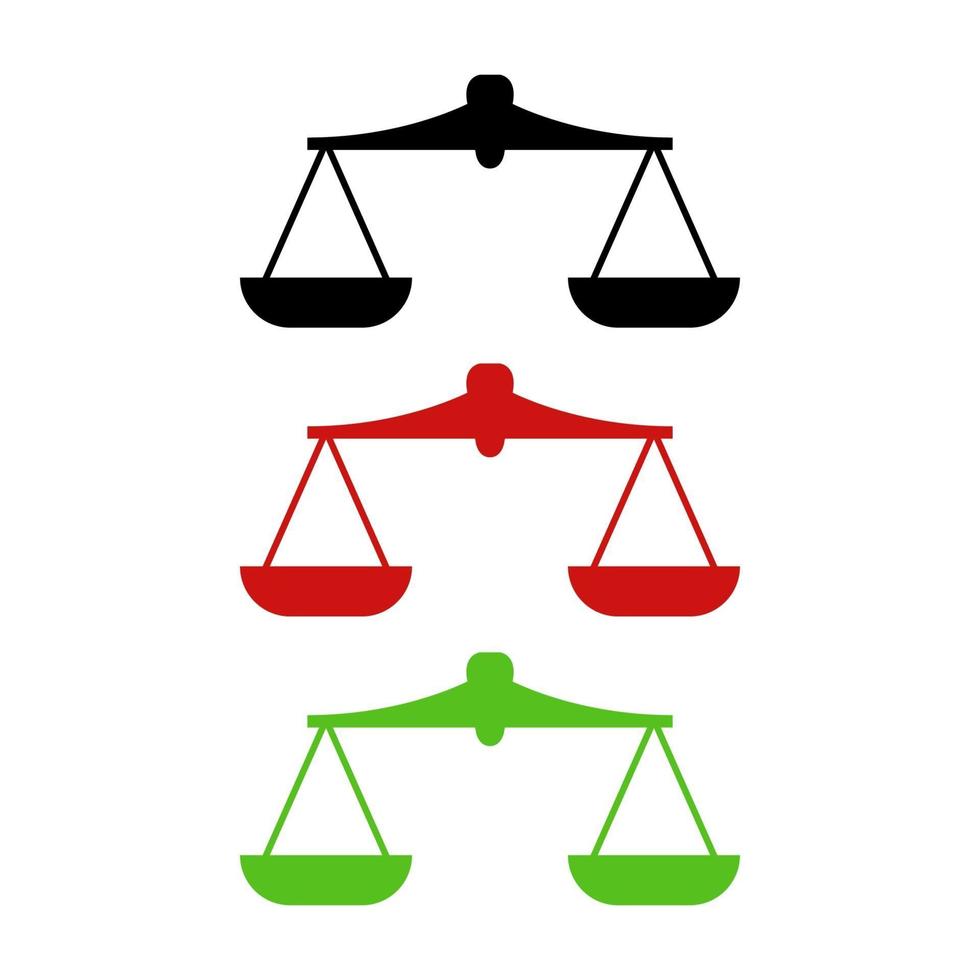 Scales On White Background vector