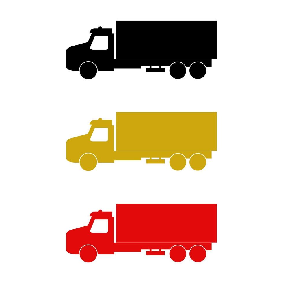 Truck On White Background vector