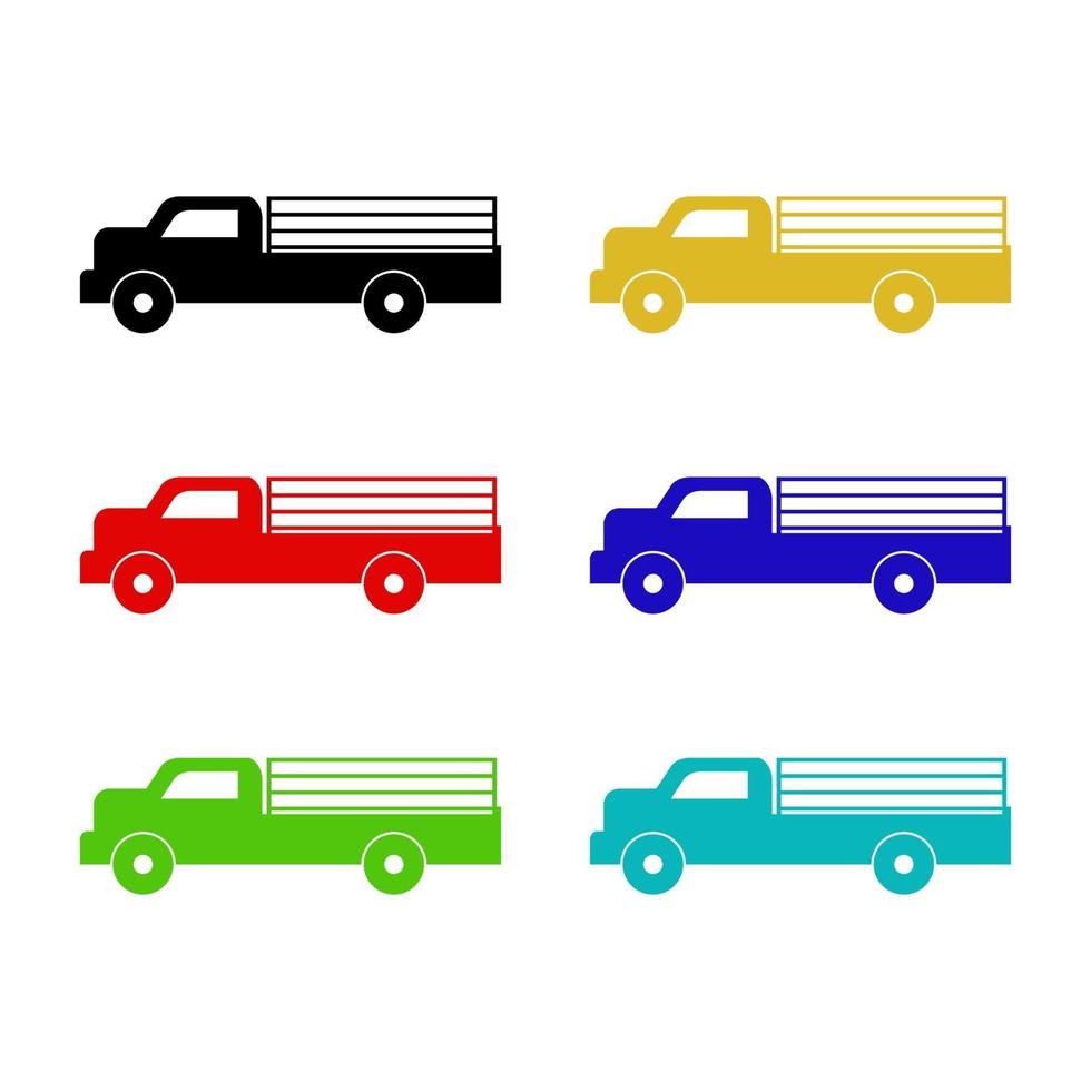 Truck On White Background vector