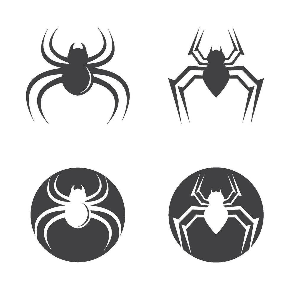 Spider logo images illustration set vector