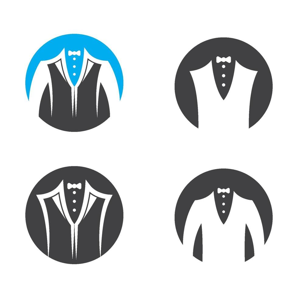 Tuxedo logo images set vector