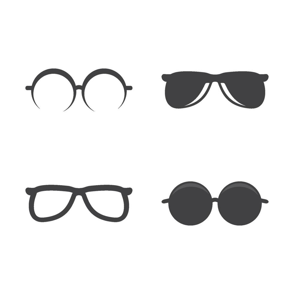 Glasses logo images illustration set vector