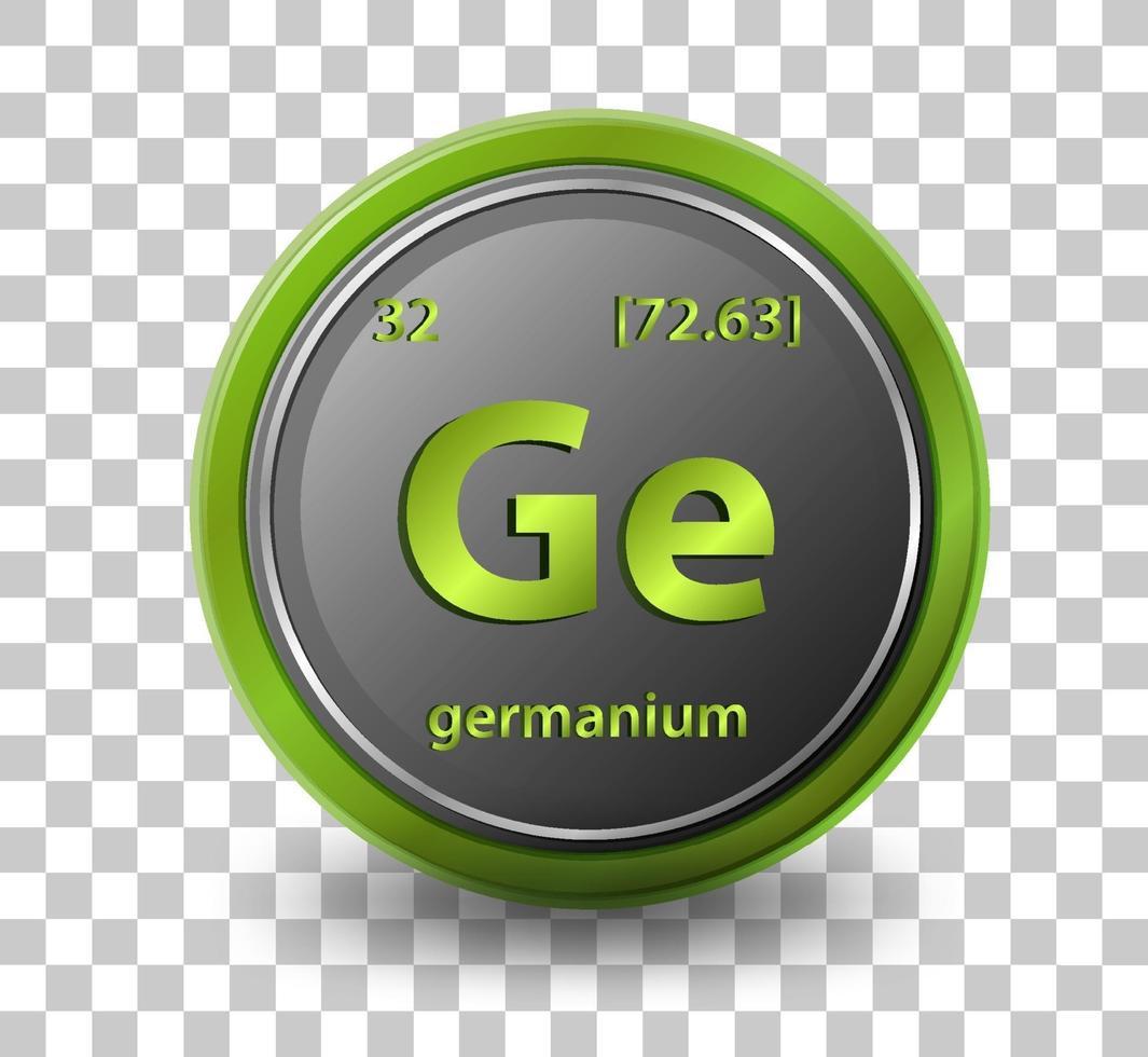 Germanium chemical element vector