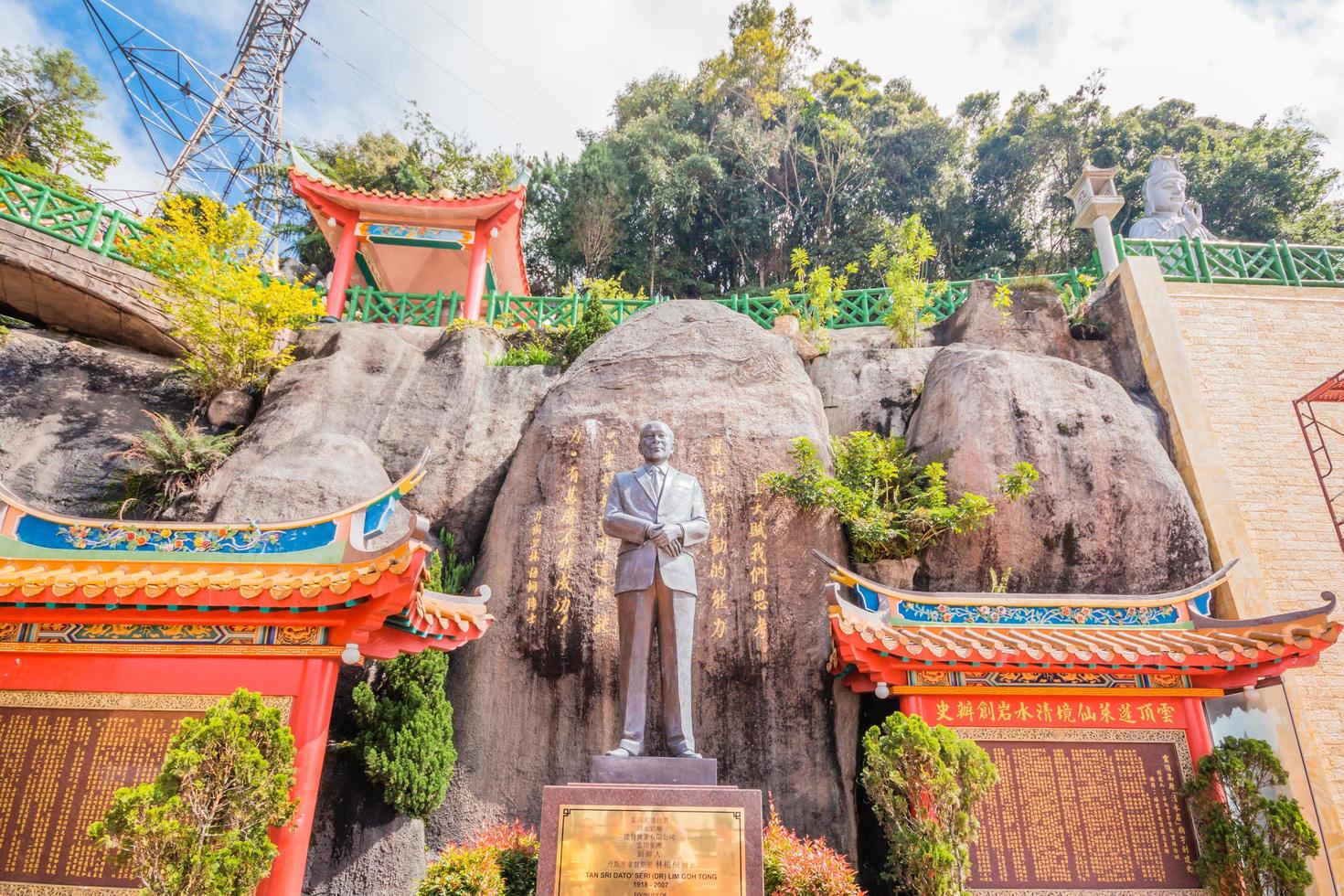 Monument of Lim Goh Tong at the Chin Swee Caves Temple, Malaysia, 2017 photo