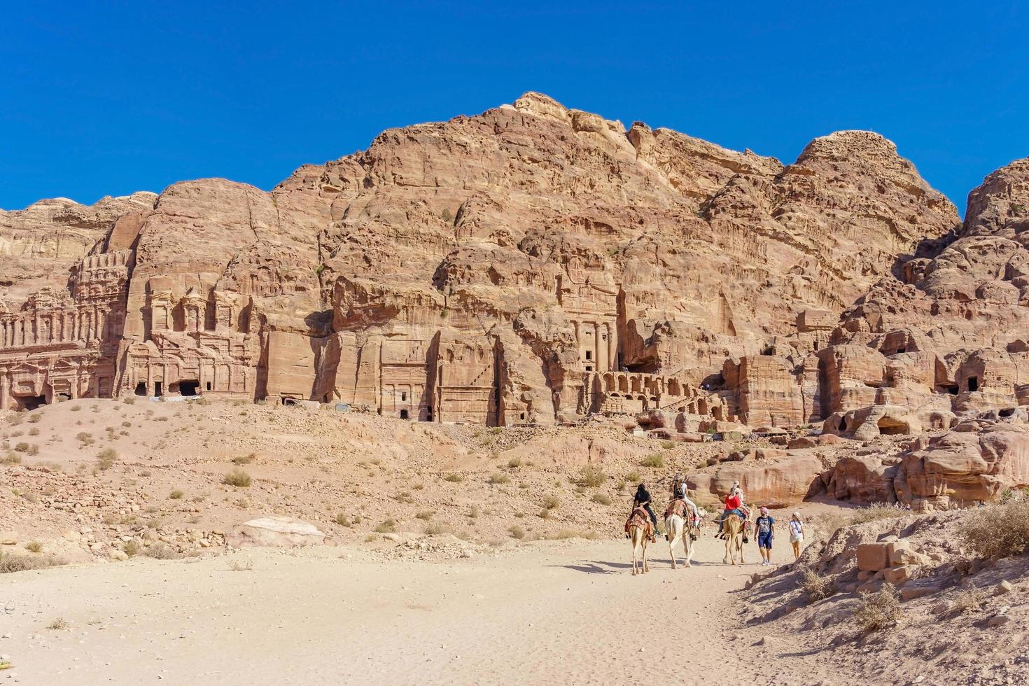 ruinas en petra, jordania, 2018 foto