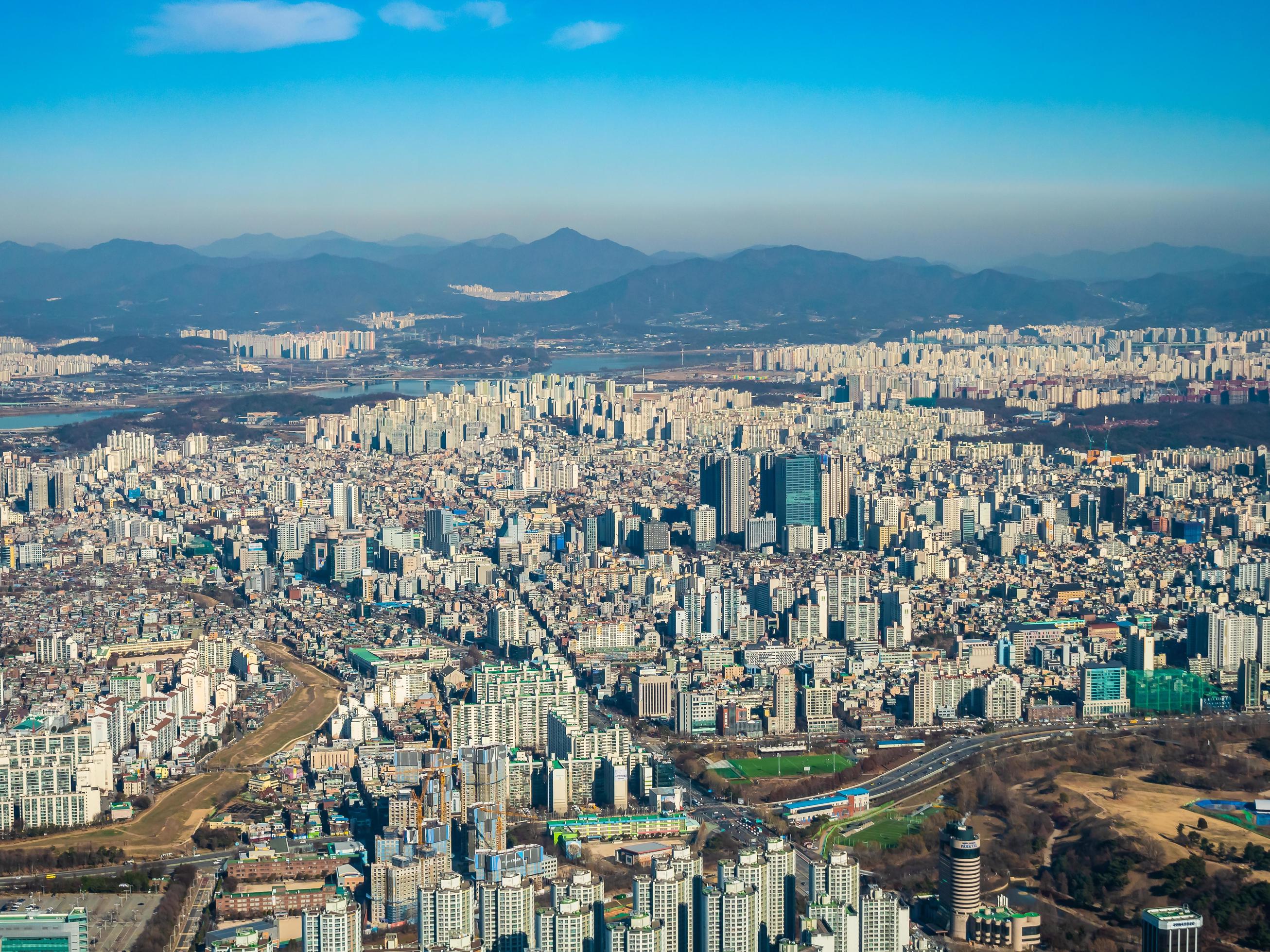 Aerial view of Seoul City South Korea 2085937 Stock Photo at Vecteezy Aerial view of Seoul City South Korea 2085937 Stock Photo at Vecteezy