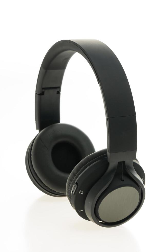 Headphones on white background photo