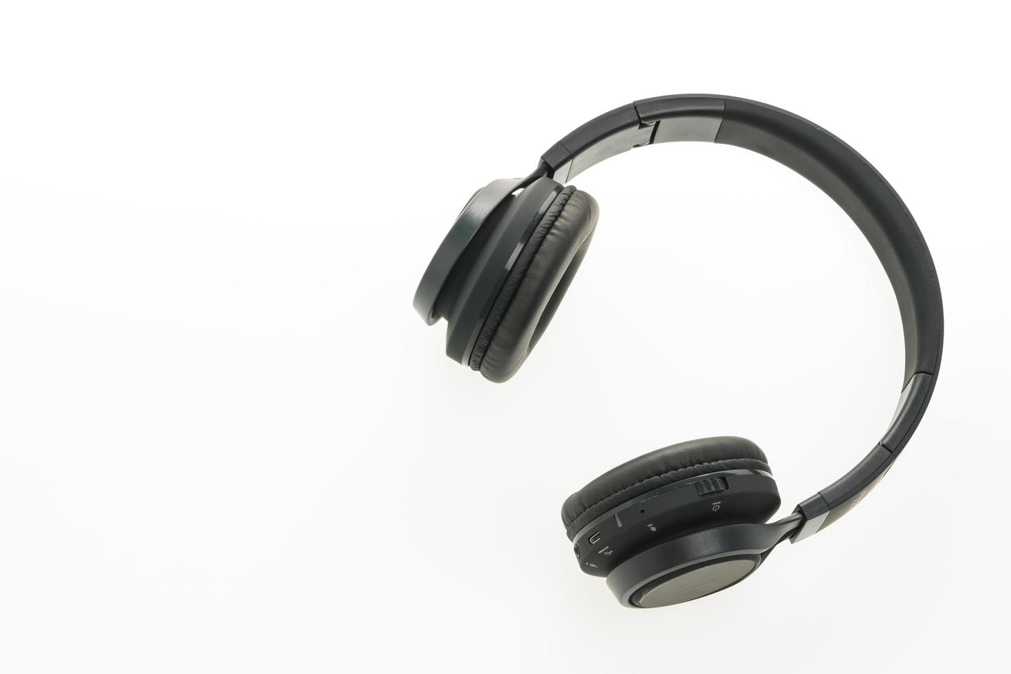 Headphones on white background photo