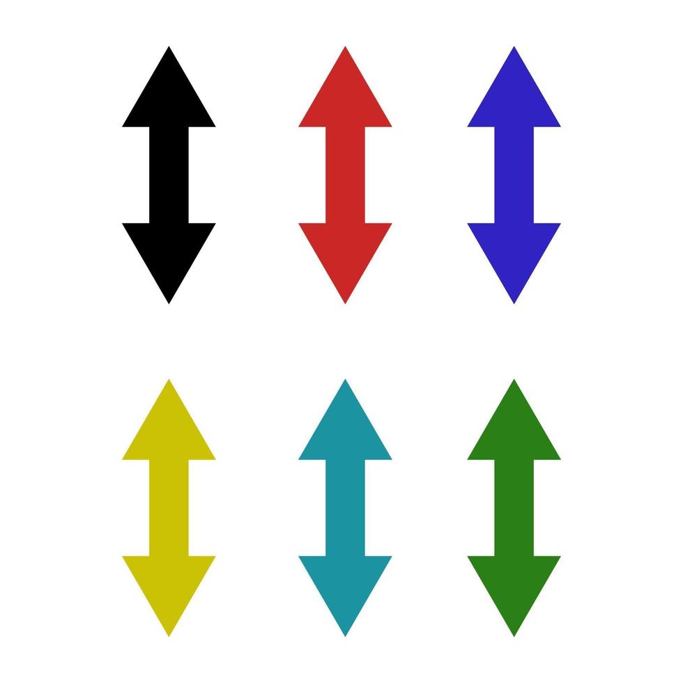Set Of Arrow On White Background vector