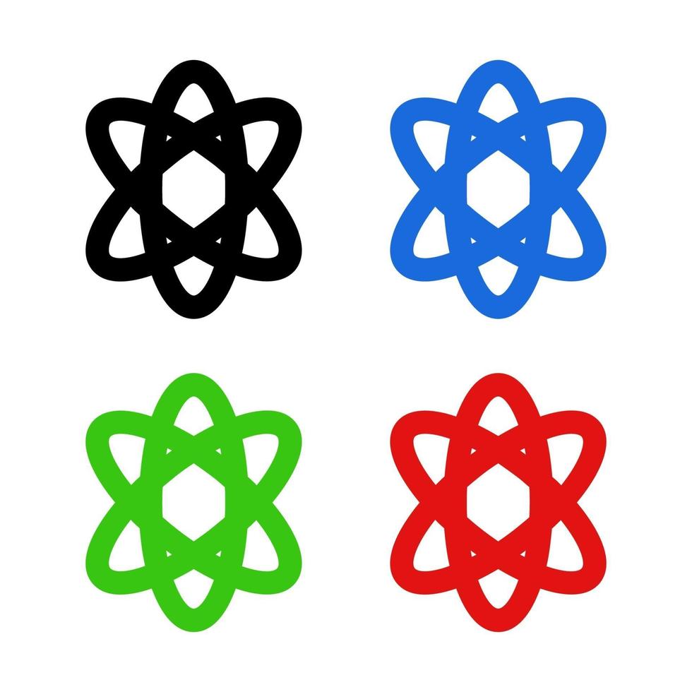 Atom On White Background vector