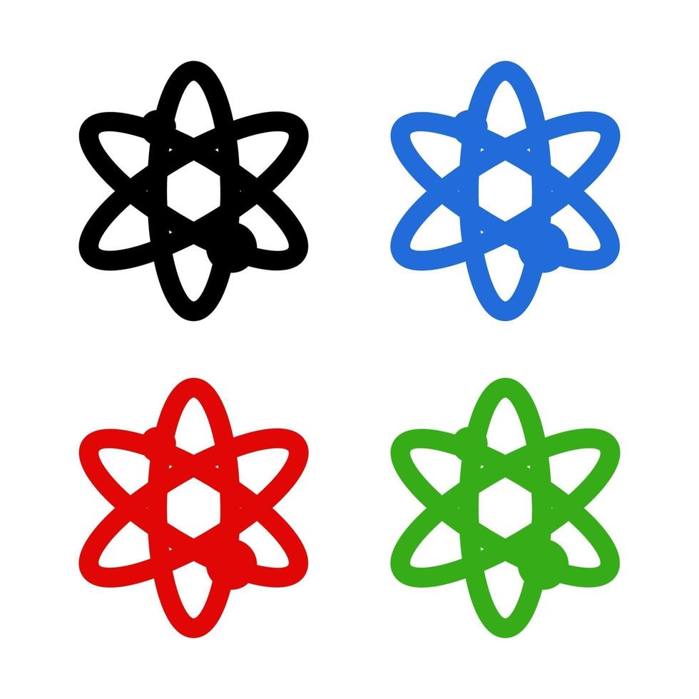 Atom On White Background vector