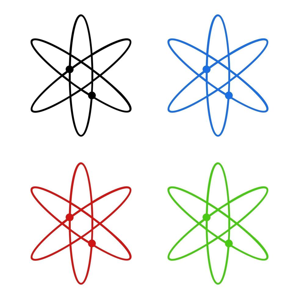 Atom On White Background vector