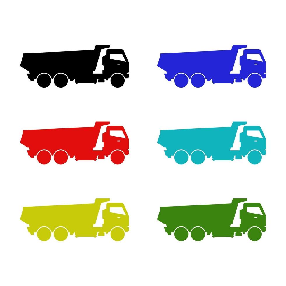 Truck On White Background vector