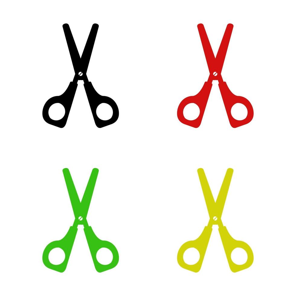 Scissor On White Background vector