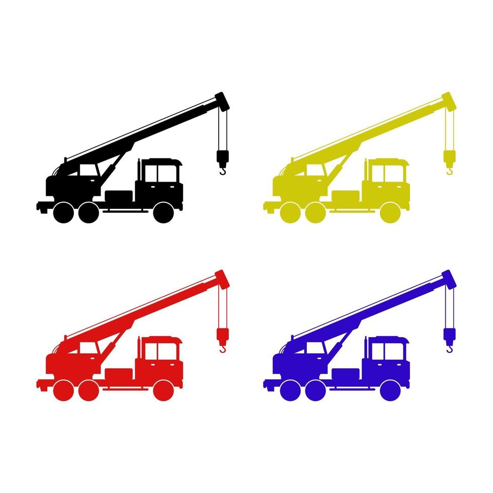 Crane On White Background vector