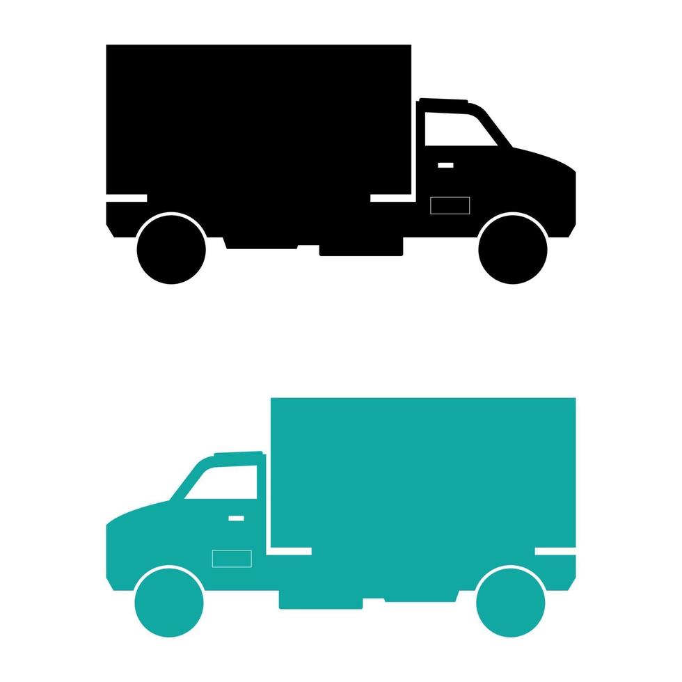 Truck On White Background vector
