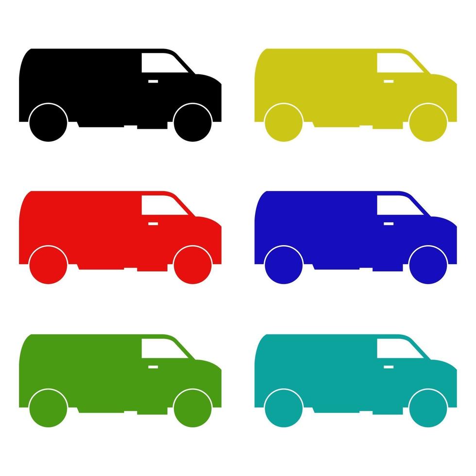 Van On White Background vector