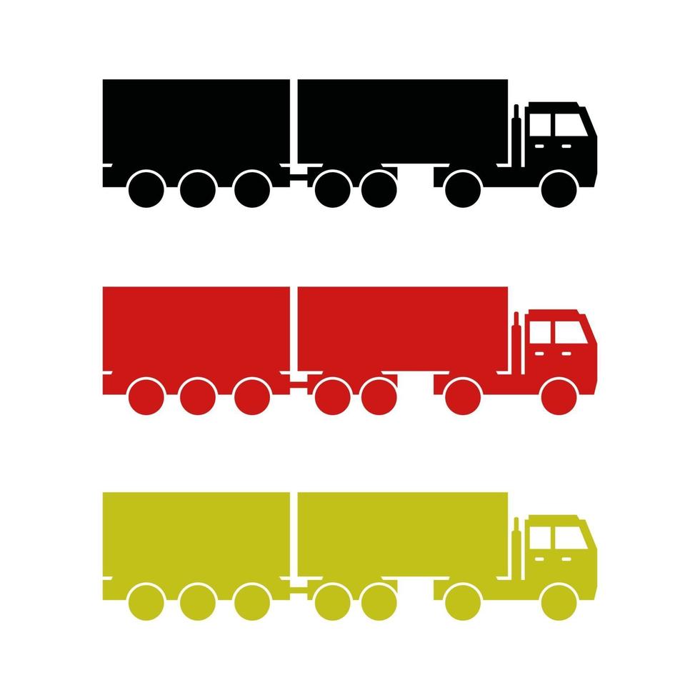 Truck On White Background vector