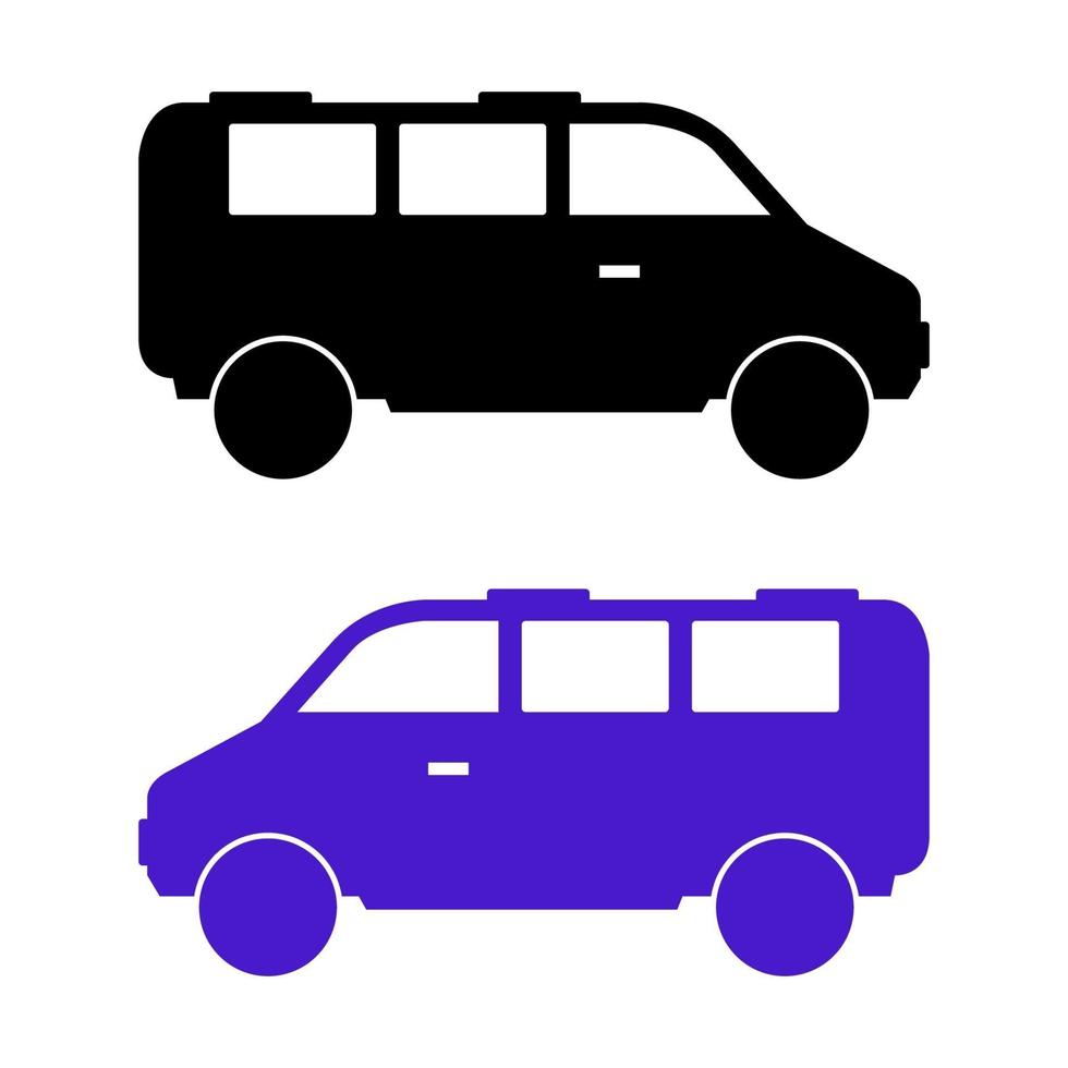 Van On White Background vector