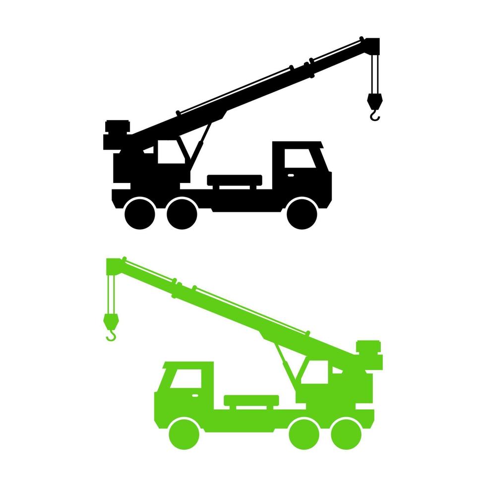 Crane On White Background vector