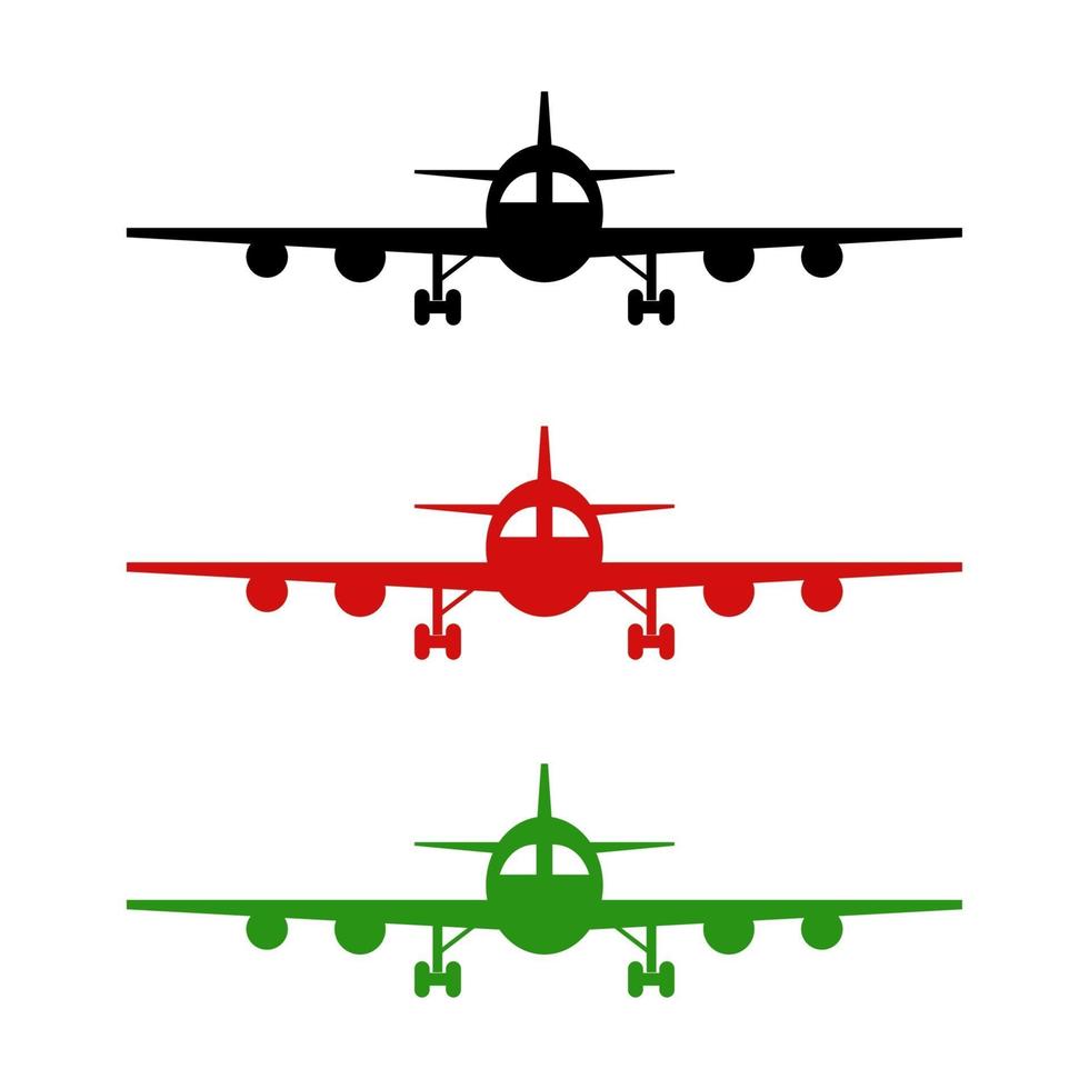 Airplane On White Background vector