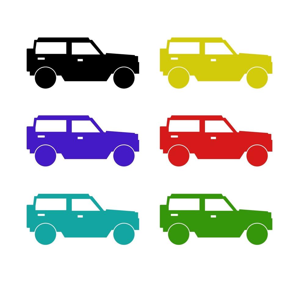 Car On White Background vector