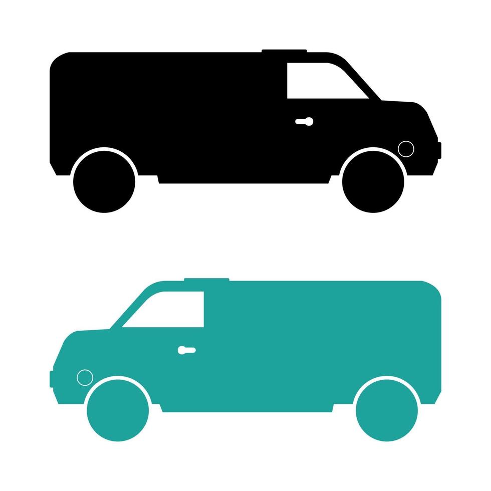 Van On White Background vector