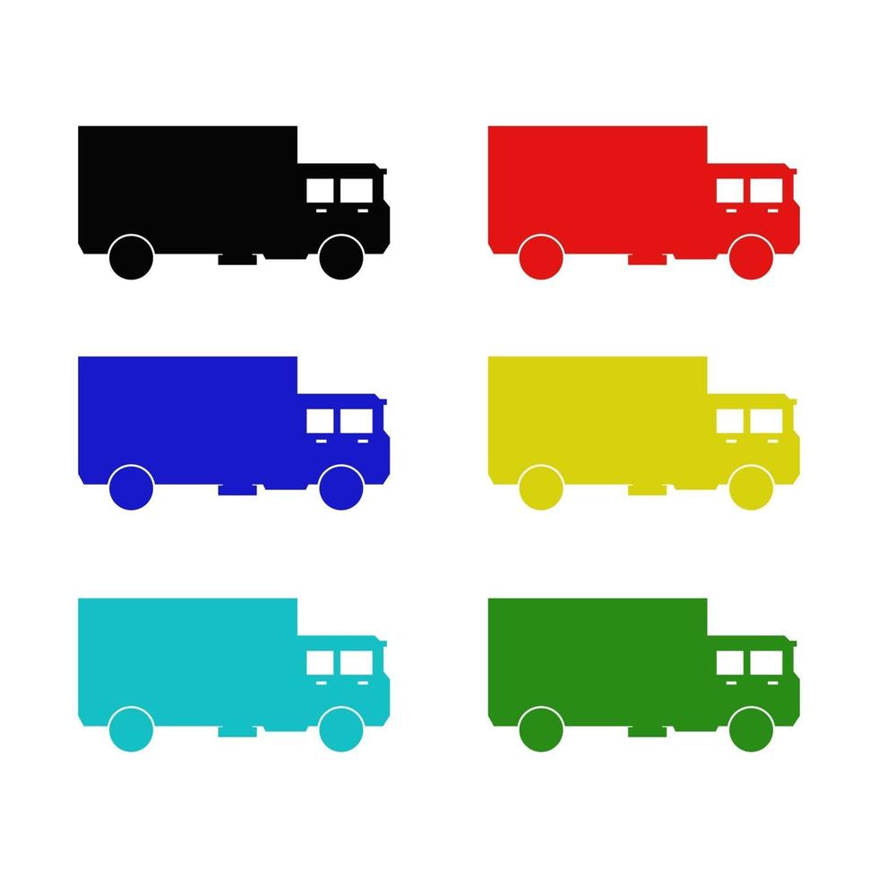 Truck On White Background vector