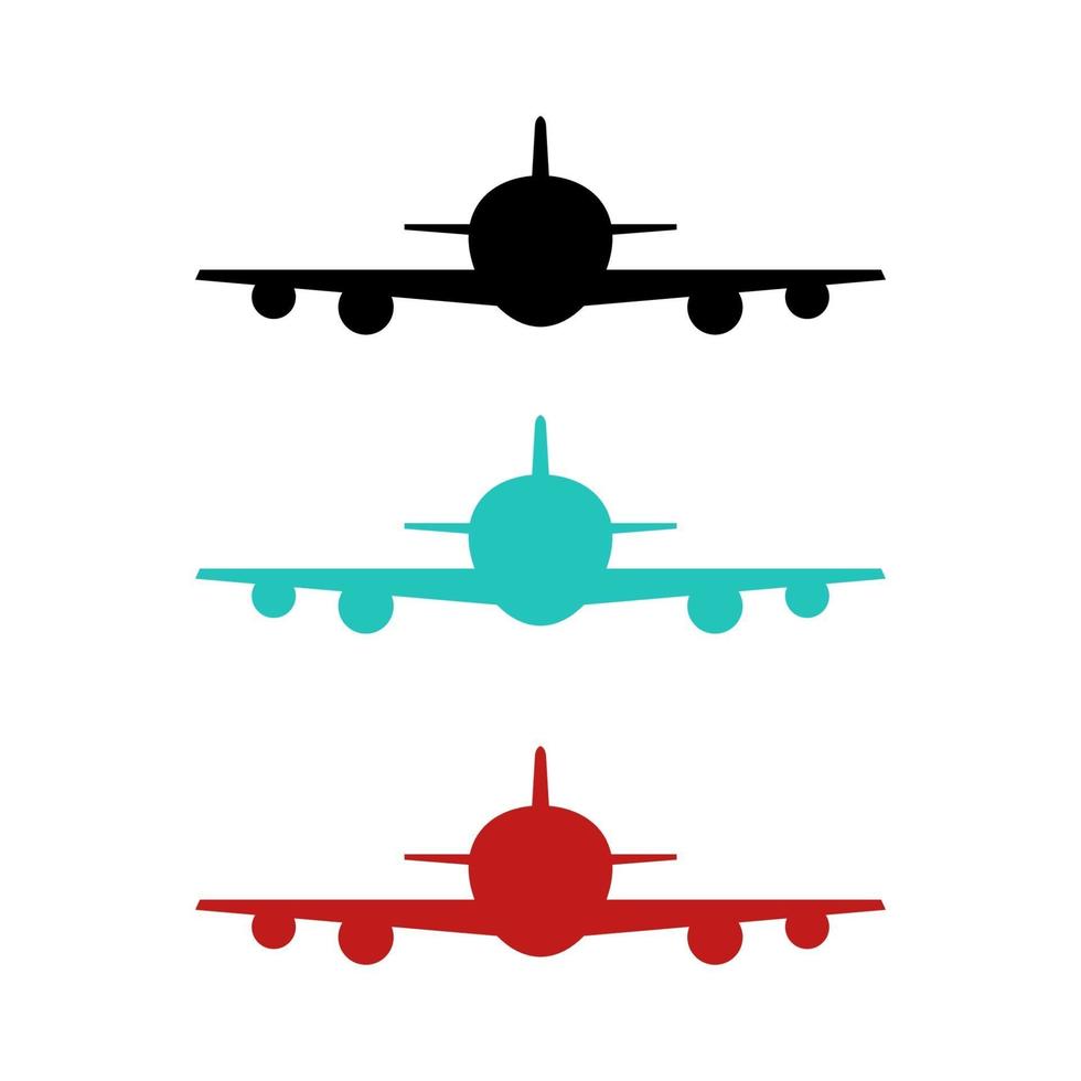 Airplane On White Background vector