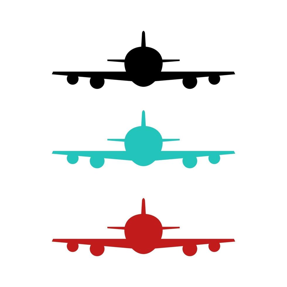 avión sobre fondo blanco vector