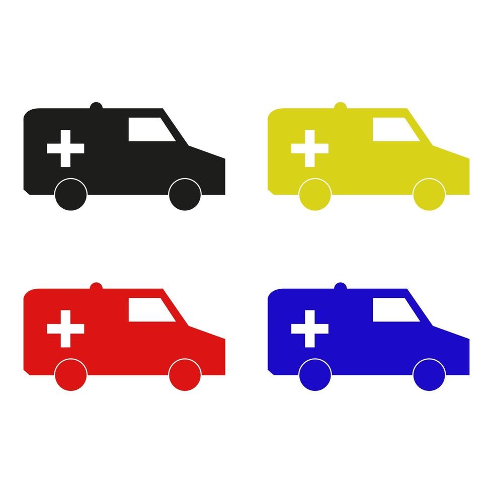 Ambulance On White Background vector