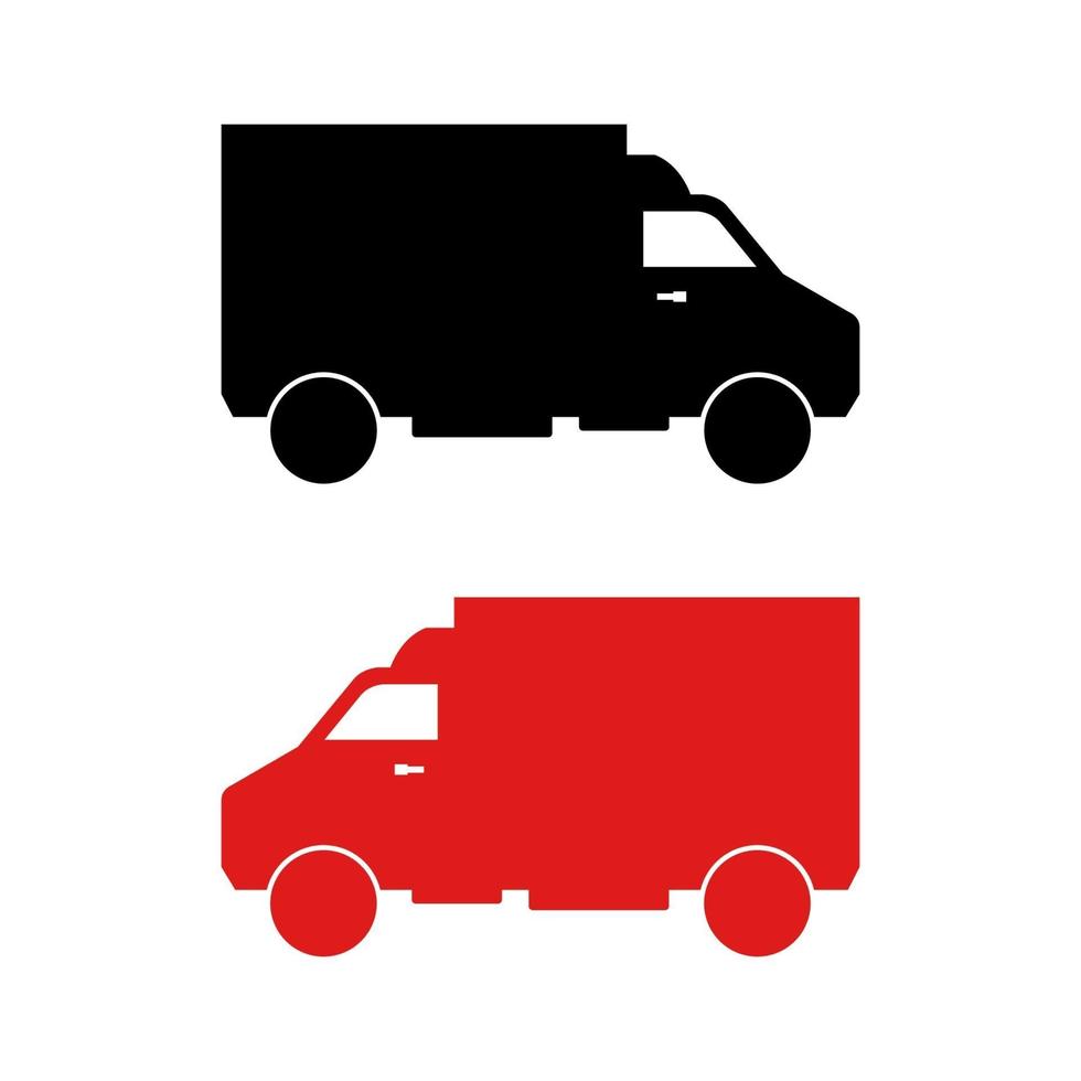 Van On White Background vector