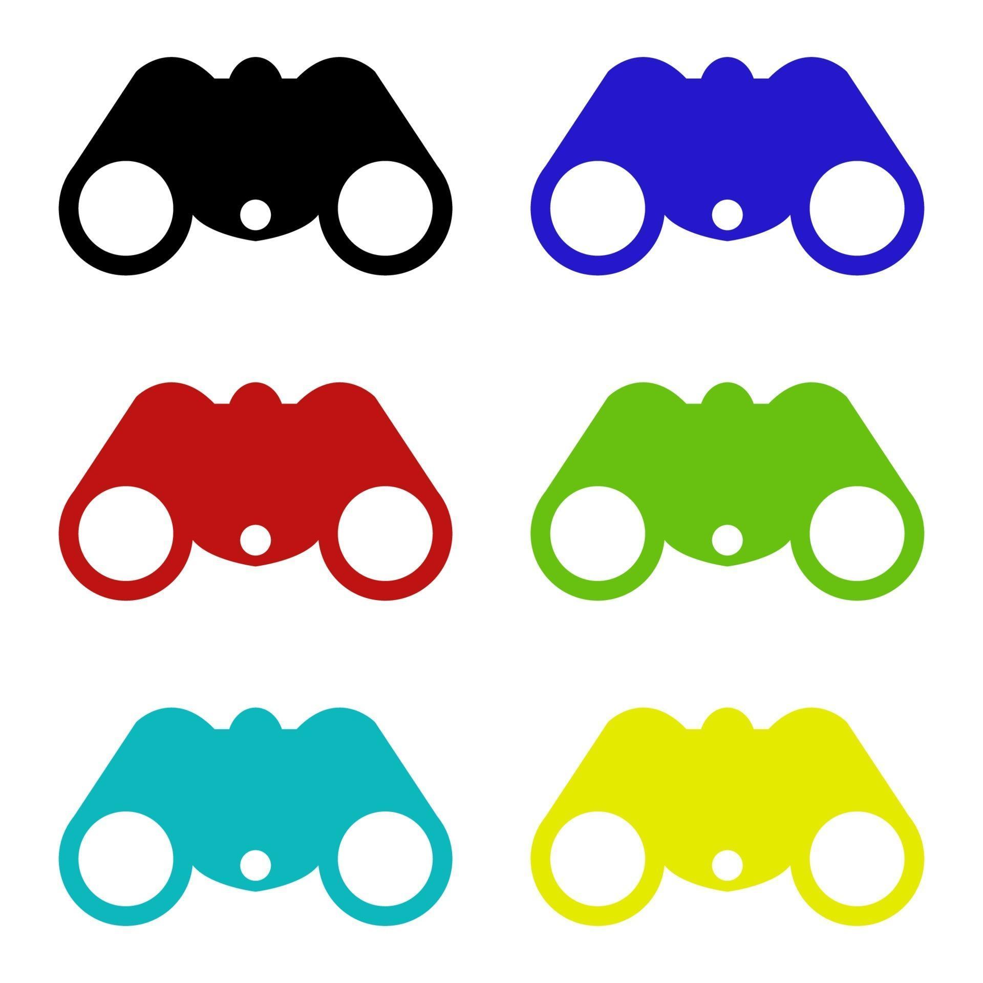 Binoculars On White Background 2086543 Vector Art at Vecteezy