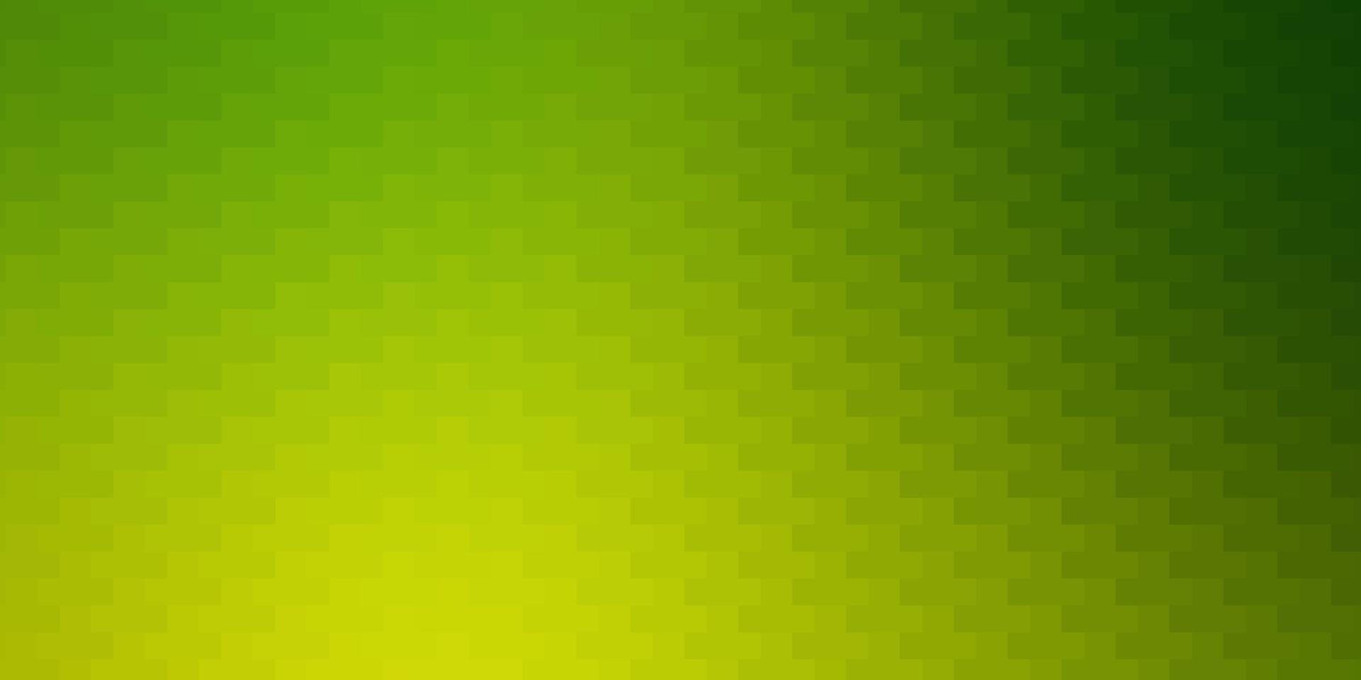 patrón de vector verde claro, amarillo en estilo cuadrado.