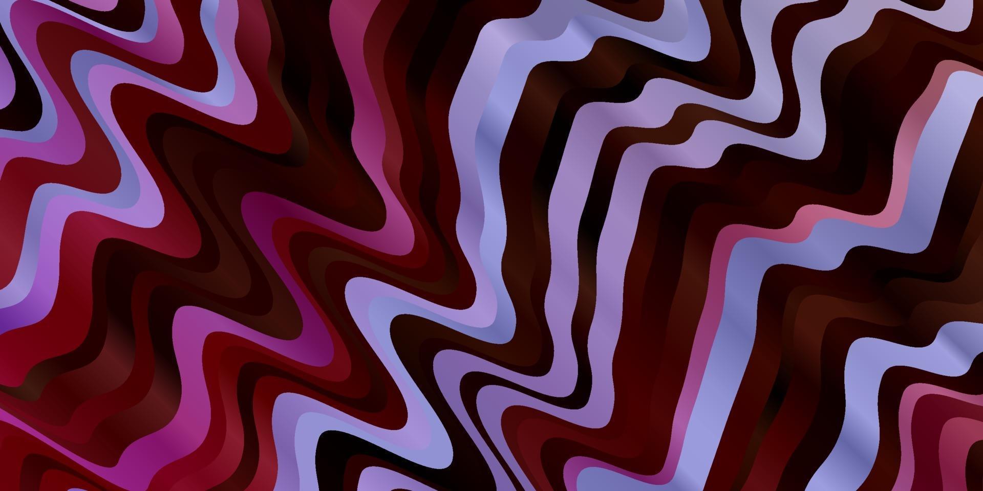 Light Multicolor vector background with curved lines.