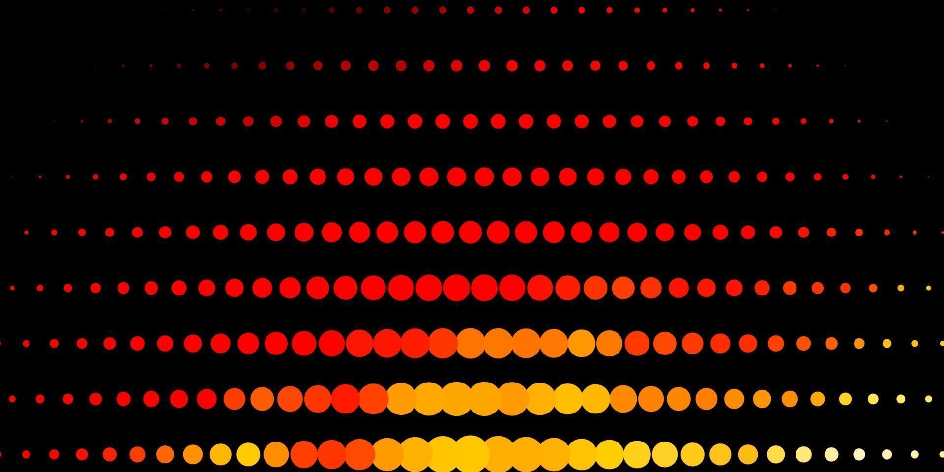 Dark Orange vector template with circles.